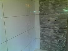 Tiled Bathroom 02 - 02 - With Designer Large Format Ceramic Tiles
